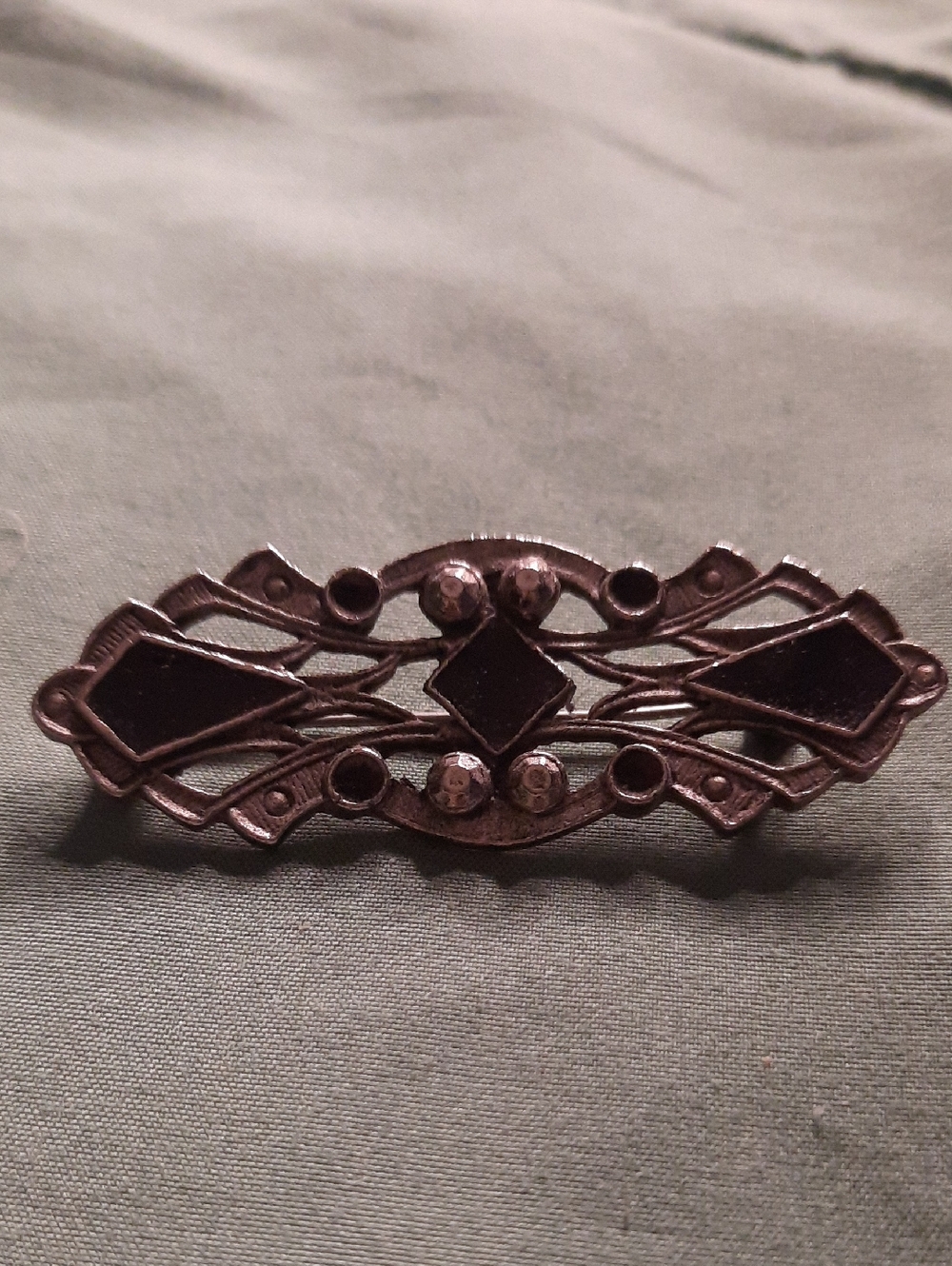 Antique  Black Decorative Women’s Brooch